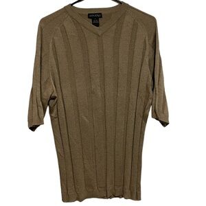 Men’s Anthology Silk Short Sleeve V Neck Sweater